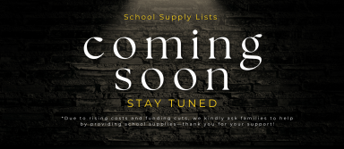 School Supply Lists