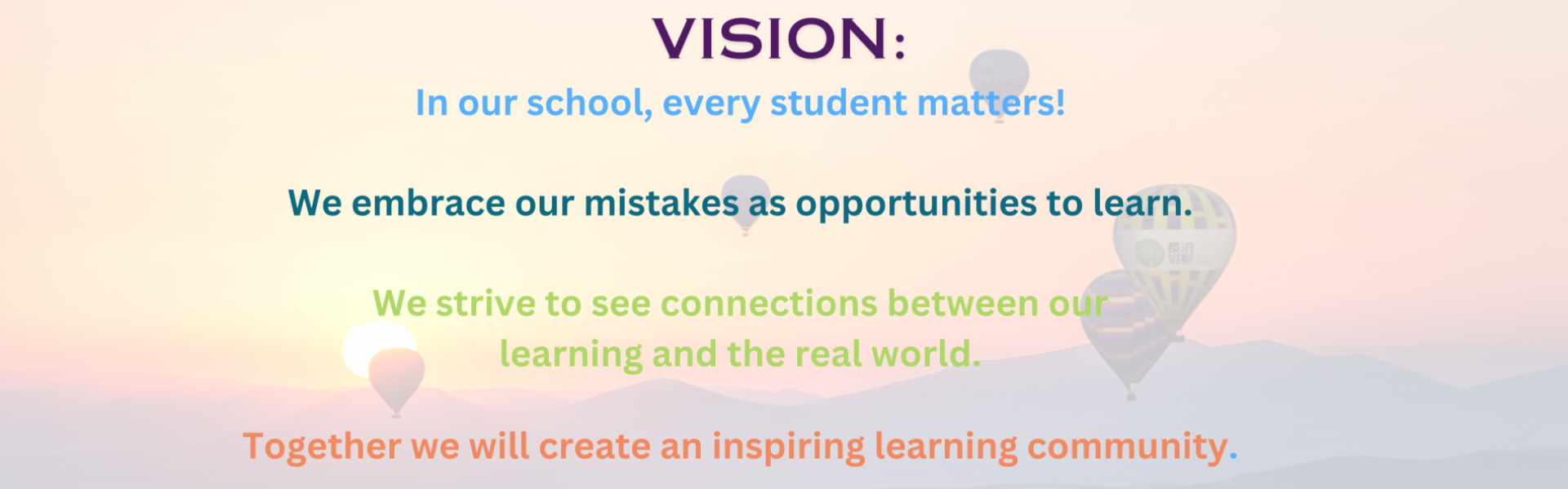 RISE CHARTER SCHOOL VISION