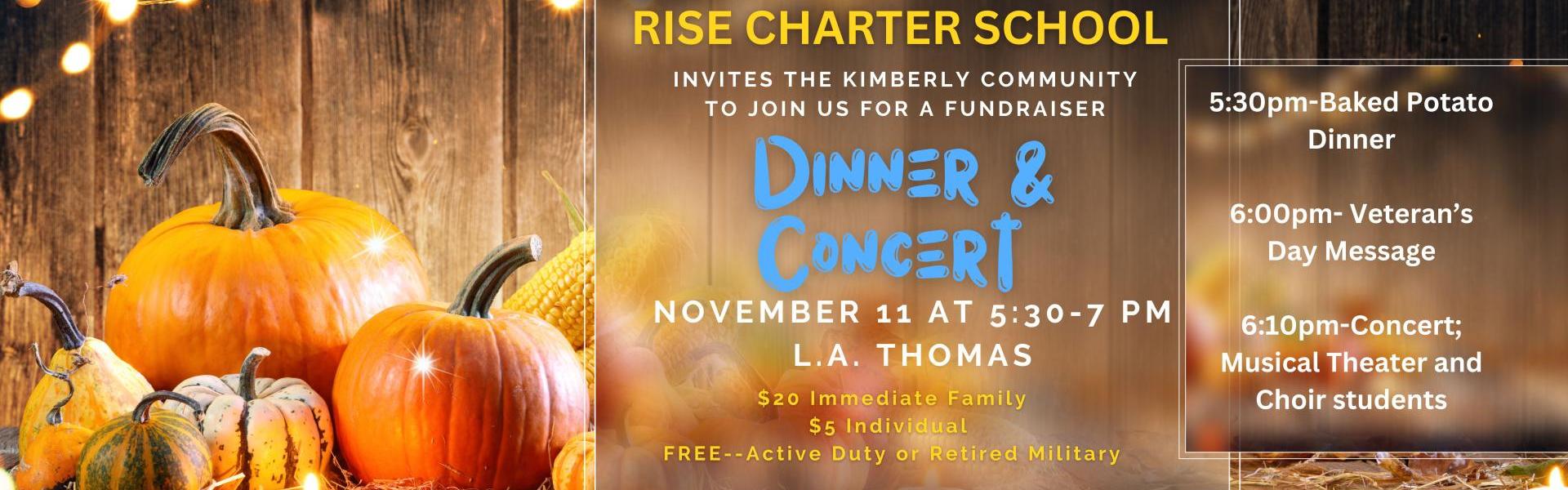 Annual Fall Fundraiser Dinner Concert