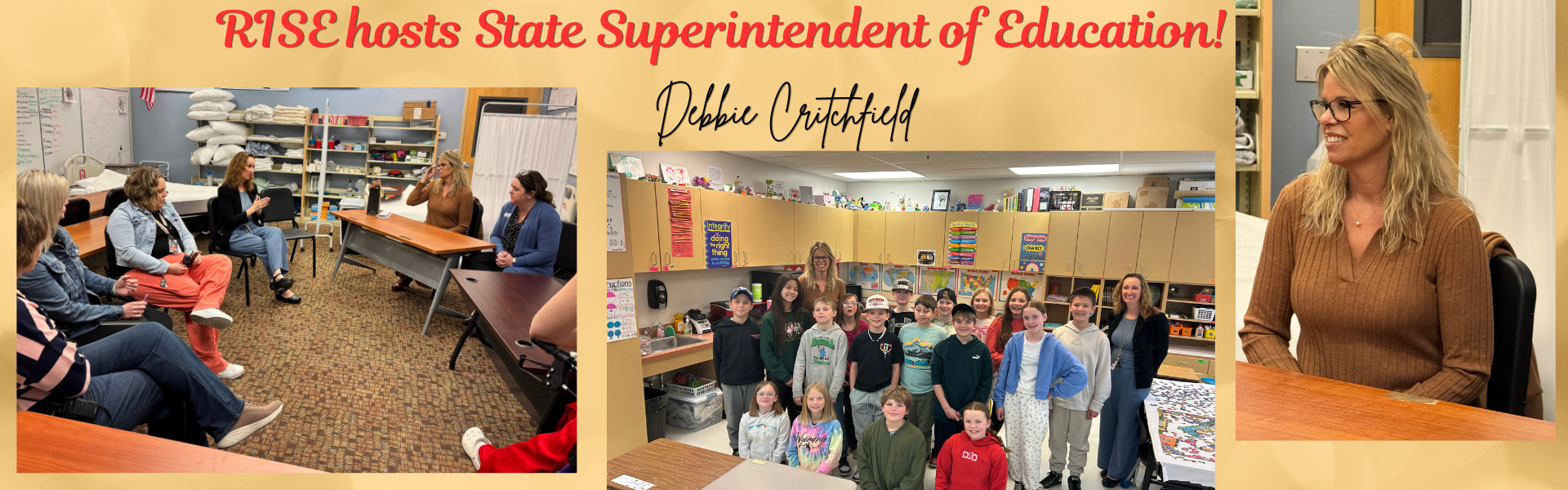 Visit from State Supt. of Education Debbie Critchfield