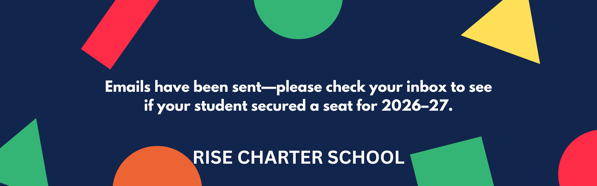 Lottery info emailed